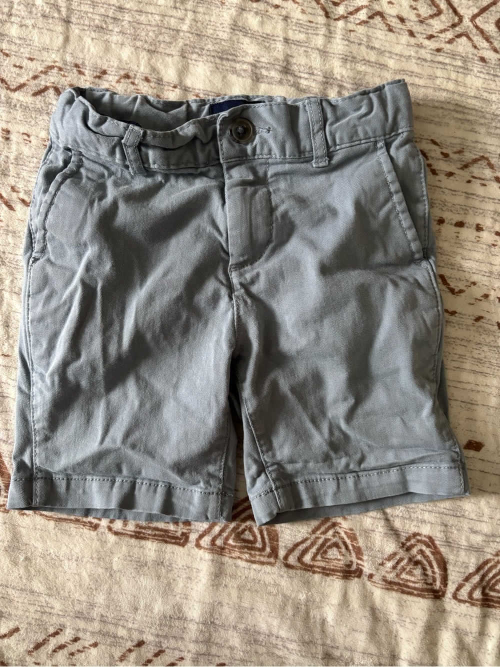 Boys’ Childrens’ Place Light Gray Adjustable Waisted Cotton Shorts